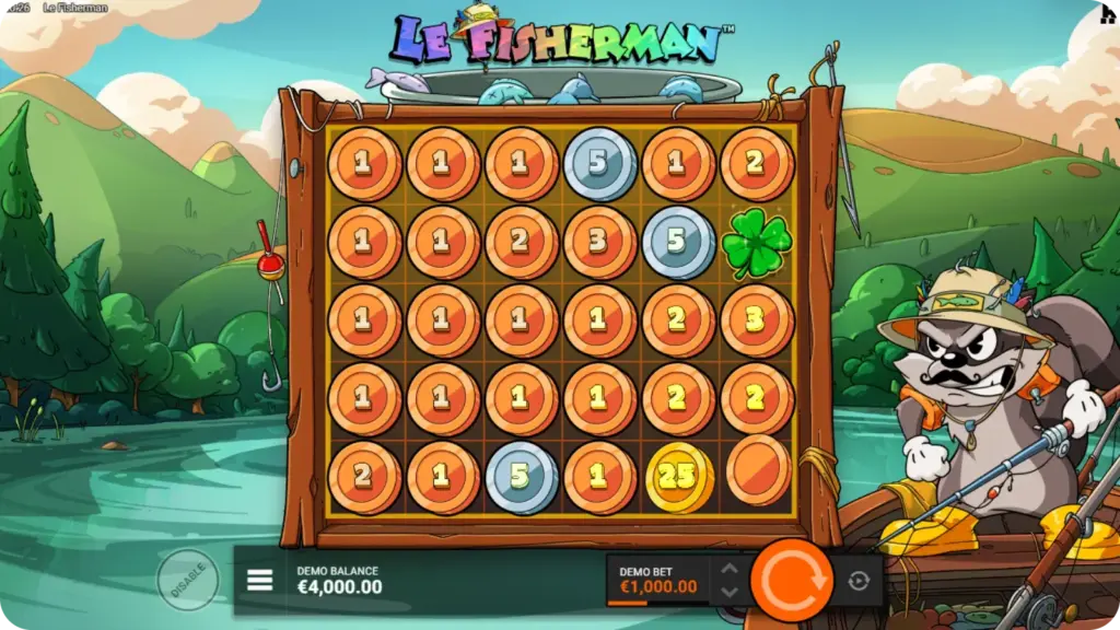 Le Fisherman slot Big Catch Bar and Epic Rainbow feature screenshot