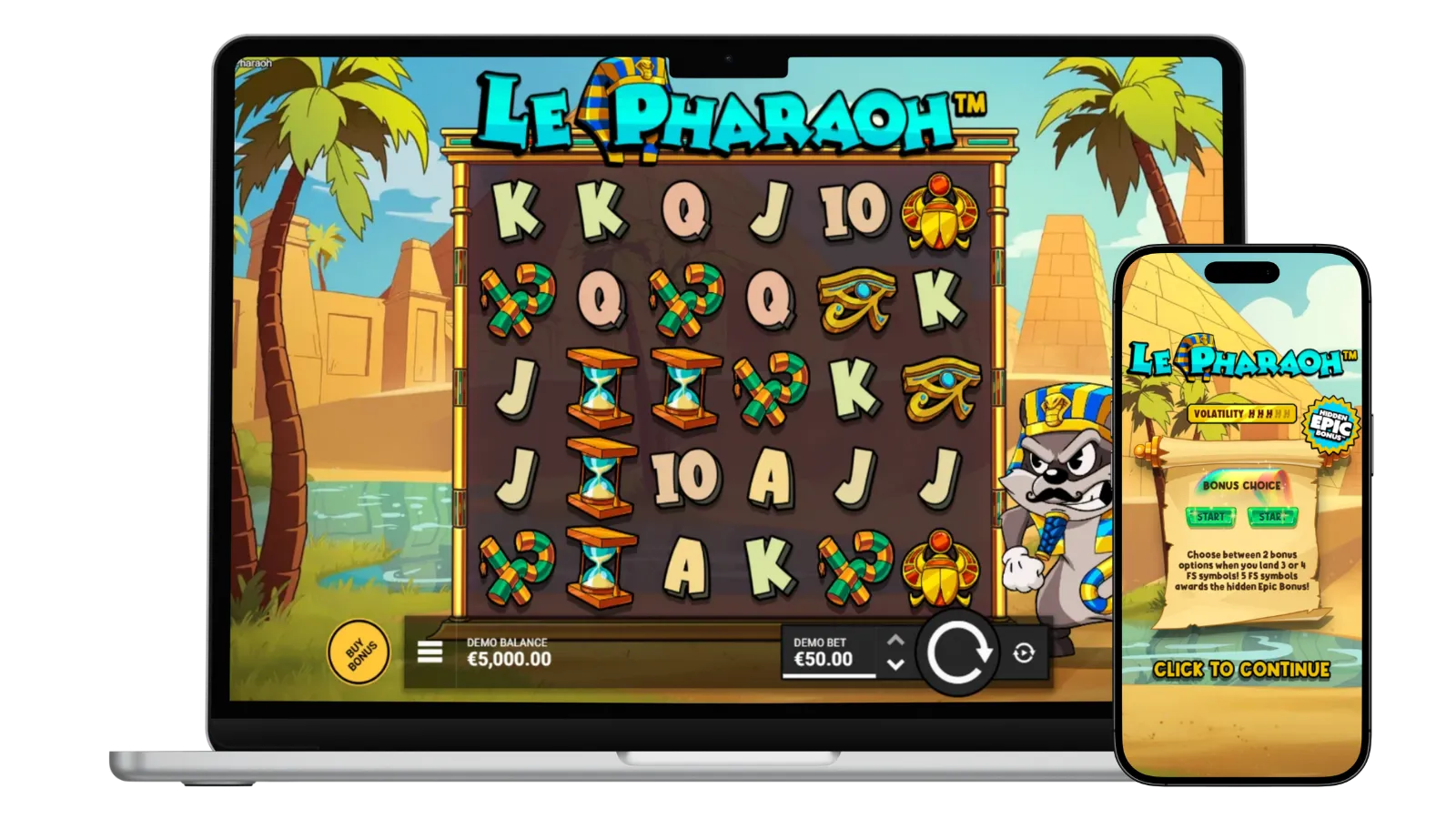 Le Pharaoh slot logo