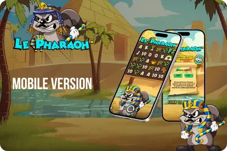 Le Pharaoh slot running on iOS and Android phones for UK players