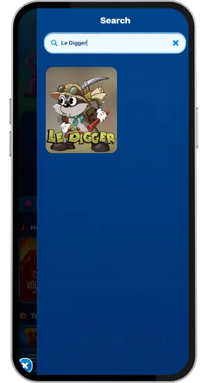 Finding and launching Le Digger in the casino lobby
