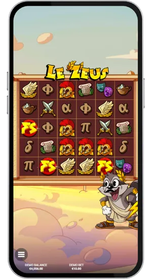 Le Zeus Mystery symbols on the grid